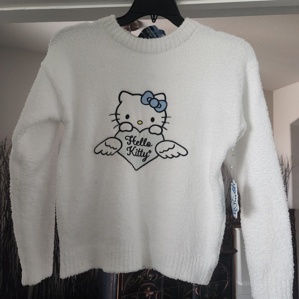 Forever 21 Cream Hello Kitty Crew Neck Sweater